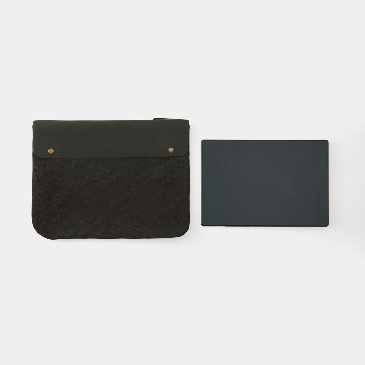 Premium TRAVELER'S COMPANY Canvas Pouch - Large Size in Black | Durable Travel Organizer for Passport, Wallet & Accessories | Perfect for Business Trips & Daily Commute