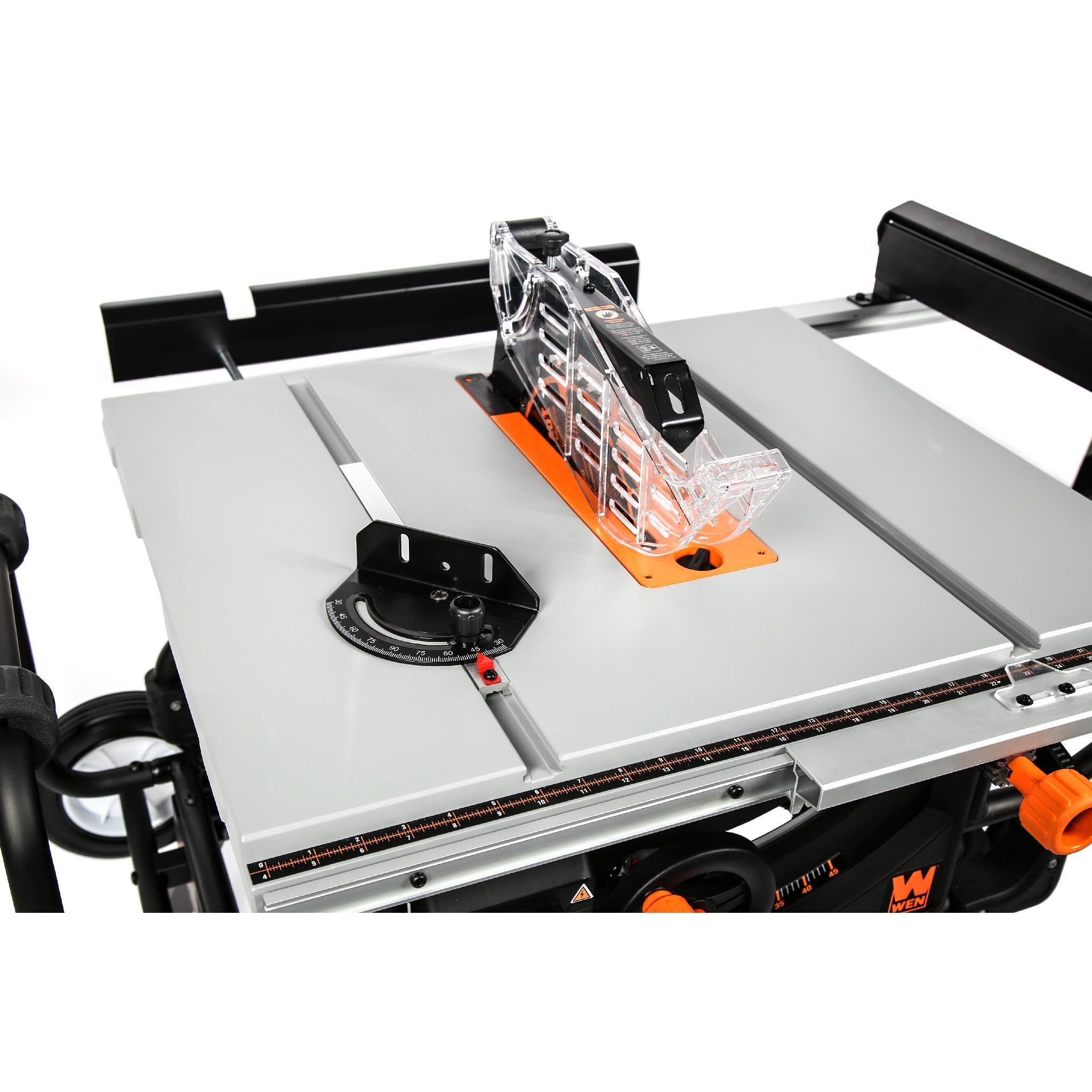 WEN TT1015 15 Amp 2 HP 10 Inch Industrial Benchtop Jobsite Table Saw - Powerful Woodworking Tool for DIY Projects & Professional Workshops