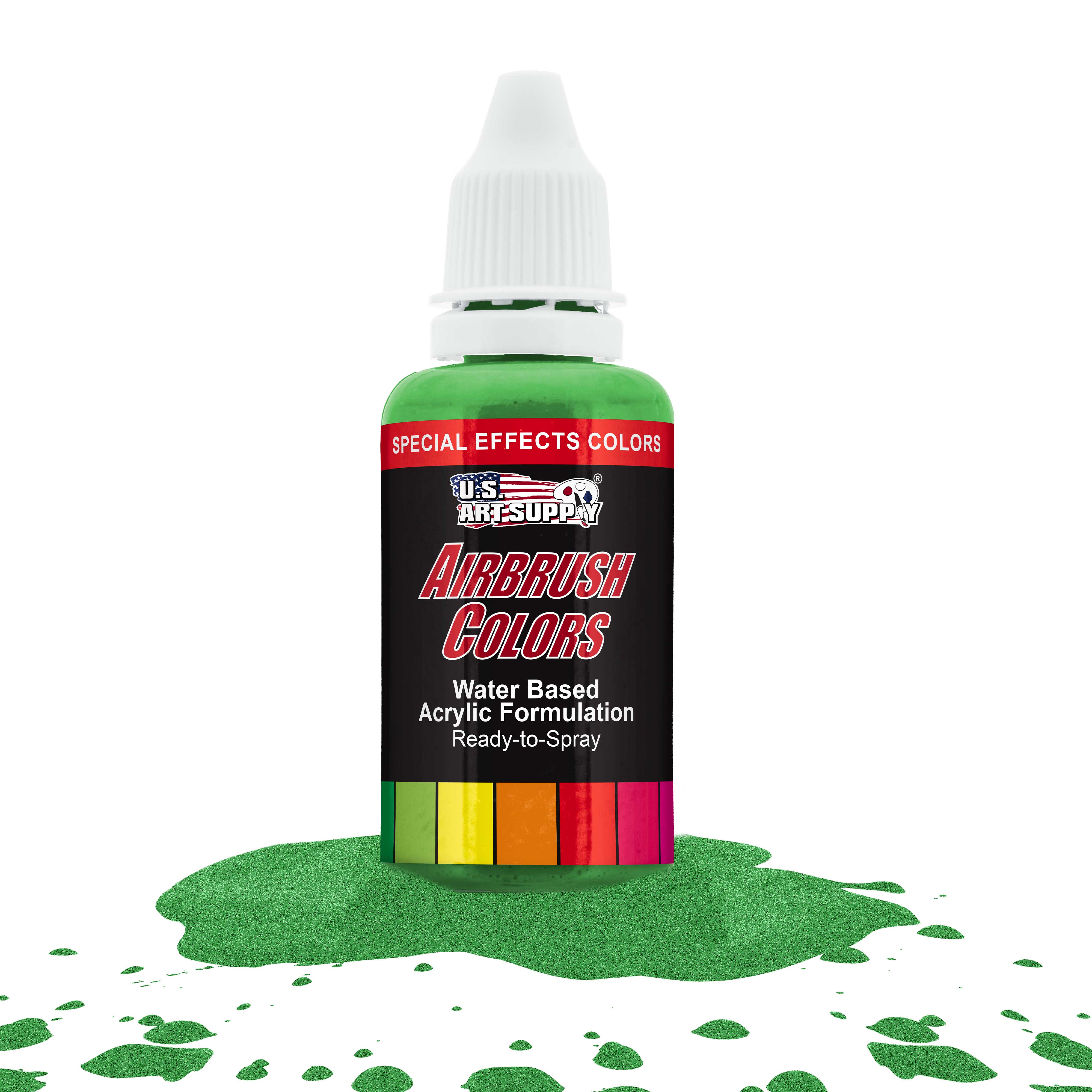 Green Pearl Pearlized Acrylic Airbrush Paint - 1 oz Bottle for Model Cars, Cosplay & DIY Art Projects