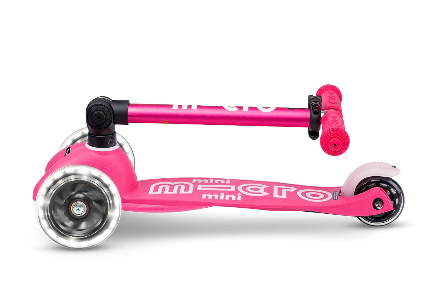 Micro Kickboard Mini Foldable LED Scooter for Kids - Light Up 3 Wheel Kick Scooter with Adjustable Handlebar - Perfect for Commuting, Park Rides & Neighborhood Fun