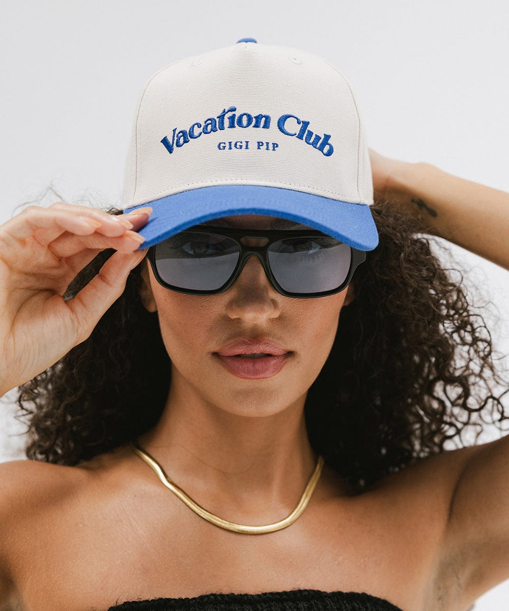 Stylish Vacation Club Trucker Hat - Adjustable Snapback Cap for Men & Women - Perfect for Travel, Beach, and Outdoor Adventures