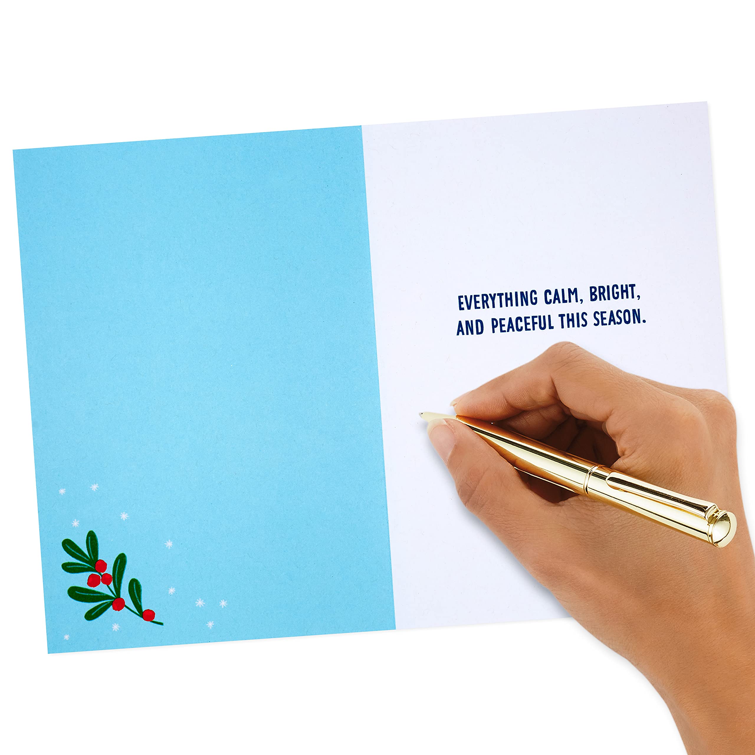 Hallmark Good Mail Christmas Cards or Hanukkah Cards Assortment - Peace on Earth (3 Greeting Cards with Envelopes) - Perfect for Holiday Wishes, Seasonal Greetings & Festive Celebrations
