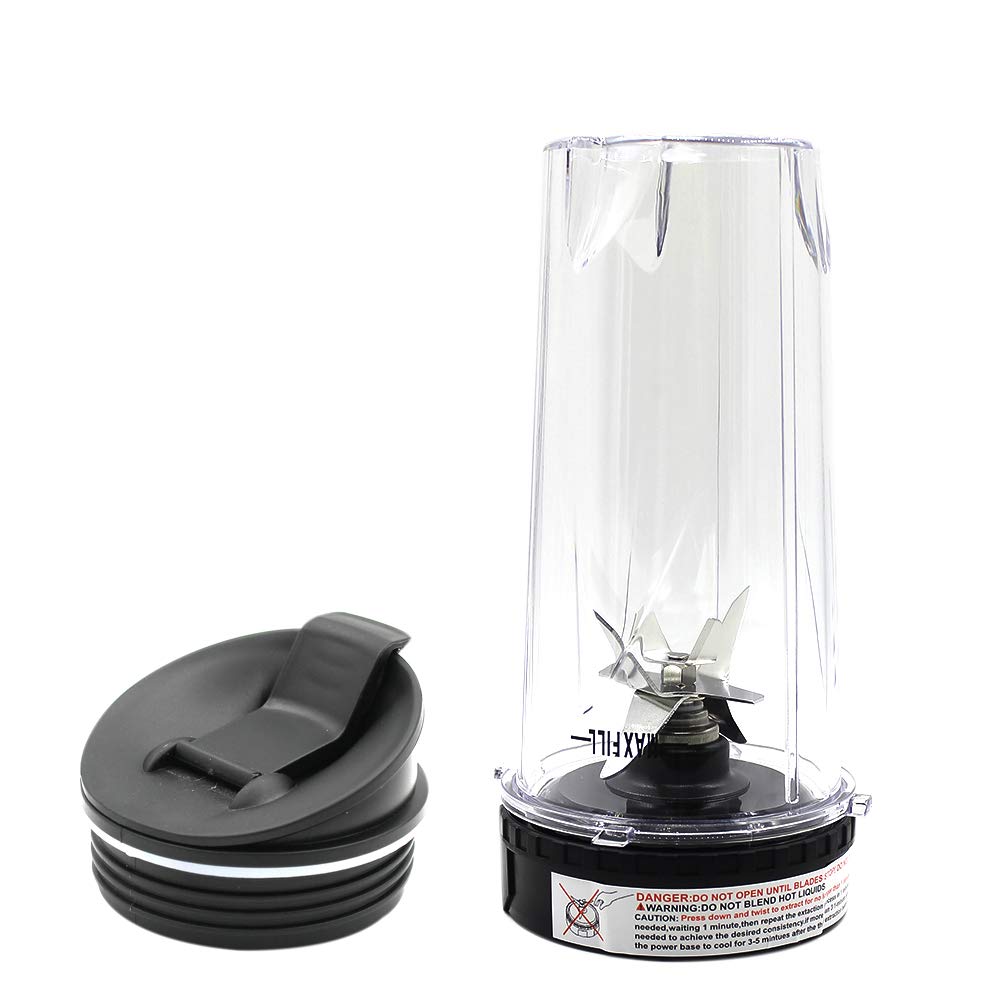 Anbige 6-Fin Replacement Blender Blade with 16oz Cup - Compatible with Ninja BL660 BL770 BL740 BL771 BL773CO Blenders - Perfect for Smoothies, Shakes & Food Prep