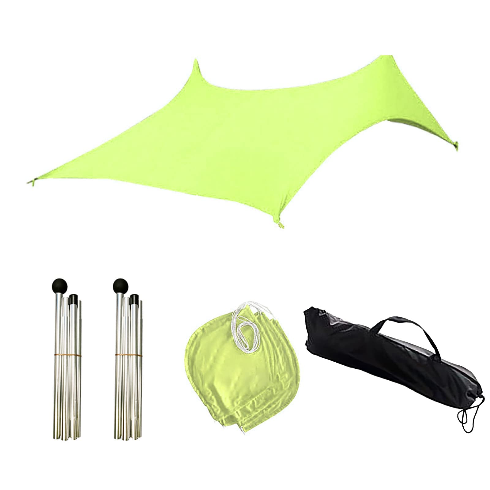 Portable Beach Tent Sun Shelter - UV Protection Outdoor Shade Canopy for Camping, Fishing, Picnics & Backyard Fun | Lightweight & Water-Resistant (Green, One Size) - Perfect for Family Beach Days, Lakeside Relaxation and Outdoor Adventures