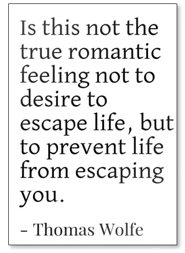 Thomas Wolfe Quotes Fridge Magnet - Inspirational Romantic Feeling White Magnet for Refrigerator, Office, Kitchen Decor & Gifts