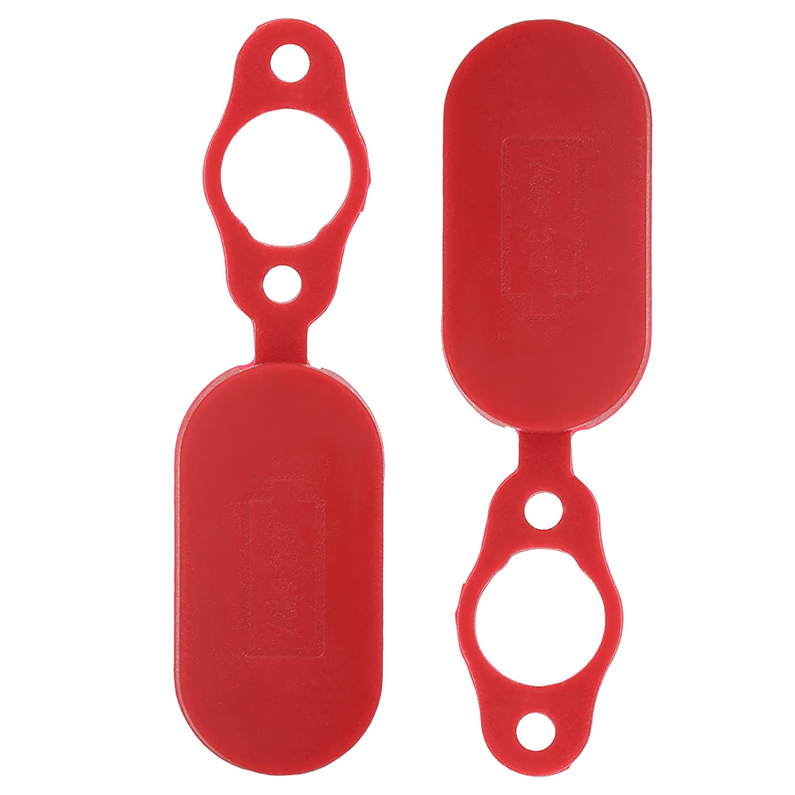 Keenso 2PCS Electric Scooter Charging Port Cover - Waterproof Accessory for PRO Electric Scooter (Red) | Dustproof & Rainproof Protection for Outdoor Riding & Commuting