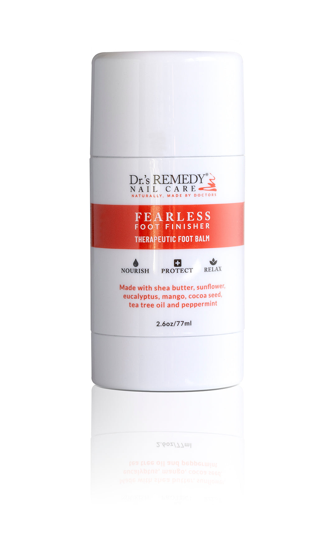 Dr.'s Remedy FEARLESS Foot Finisher - 2.6 oz Nail & Cuticle Treatment for Dry Cracked Feet - Perfect for Pedicures & At-Home Foot Care