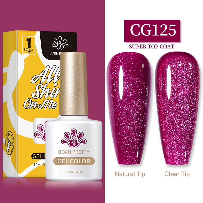 Born Pretty Glitter Gel Nail Polish Set - Long Lasting UV/LED Soak Off Nail Colors for Manicure & Pedicure - Perfect for Parties, Weddings, Holidays & Special Occasions