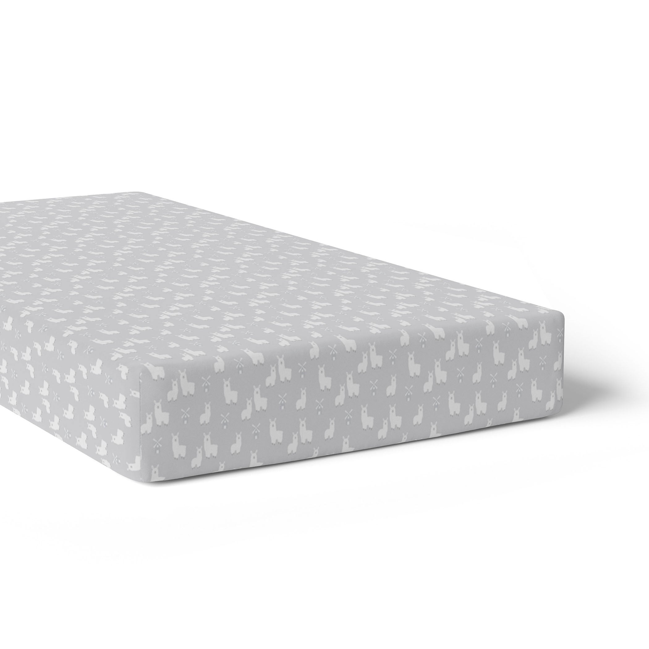 2-Pack Jersey Cotton Fitted Crib Sheets - Soft Blush & Grey Baby Bedding for Nursery, Toddler Beds & Portable Cribs | Breathable & Wrinkle-Resistant