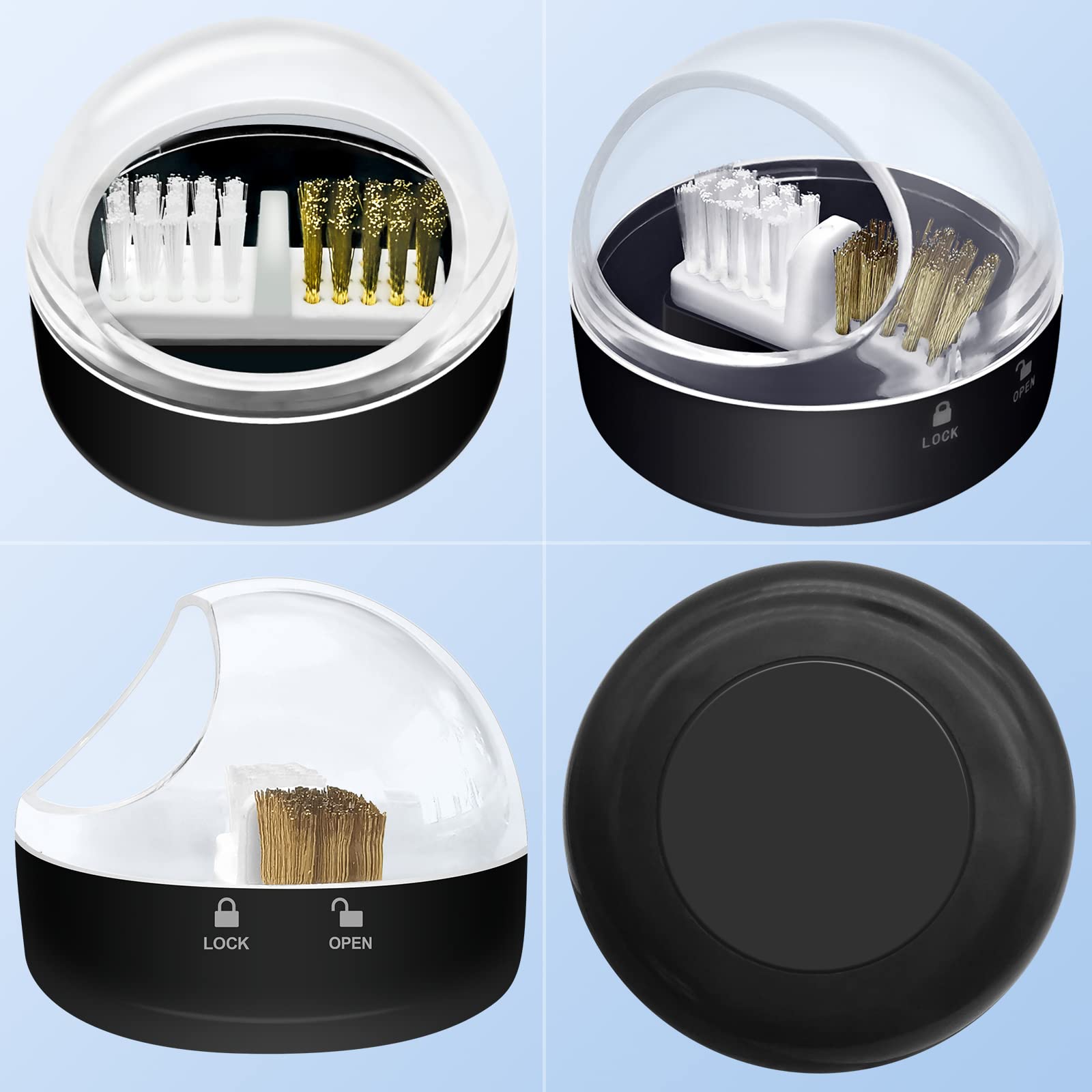 Professional Nail Drill Bits & Cuticle Cleaner Kit - Steel & Nylon Brush for Home & Salon Use