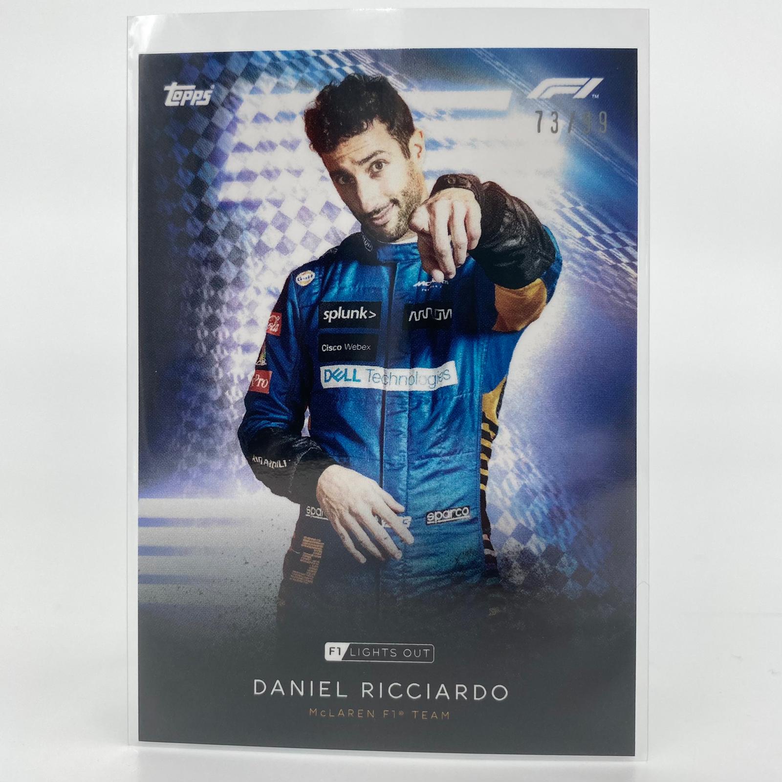 Daniel Ricciardo F1 Racing Driver Blue Parallel Collectible Card - Perfect for Motorsport Fans, Collectors, and Memorabilia Displays