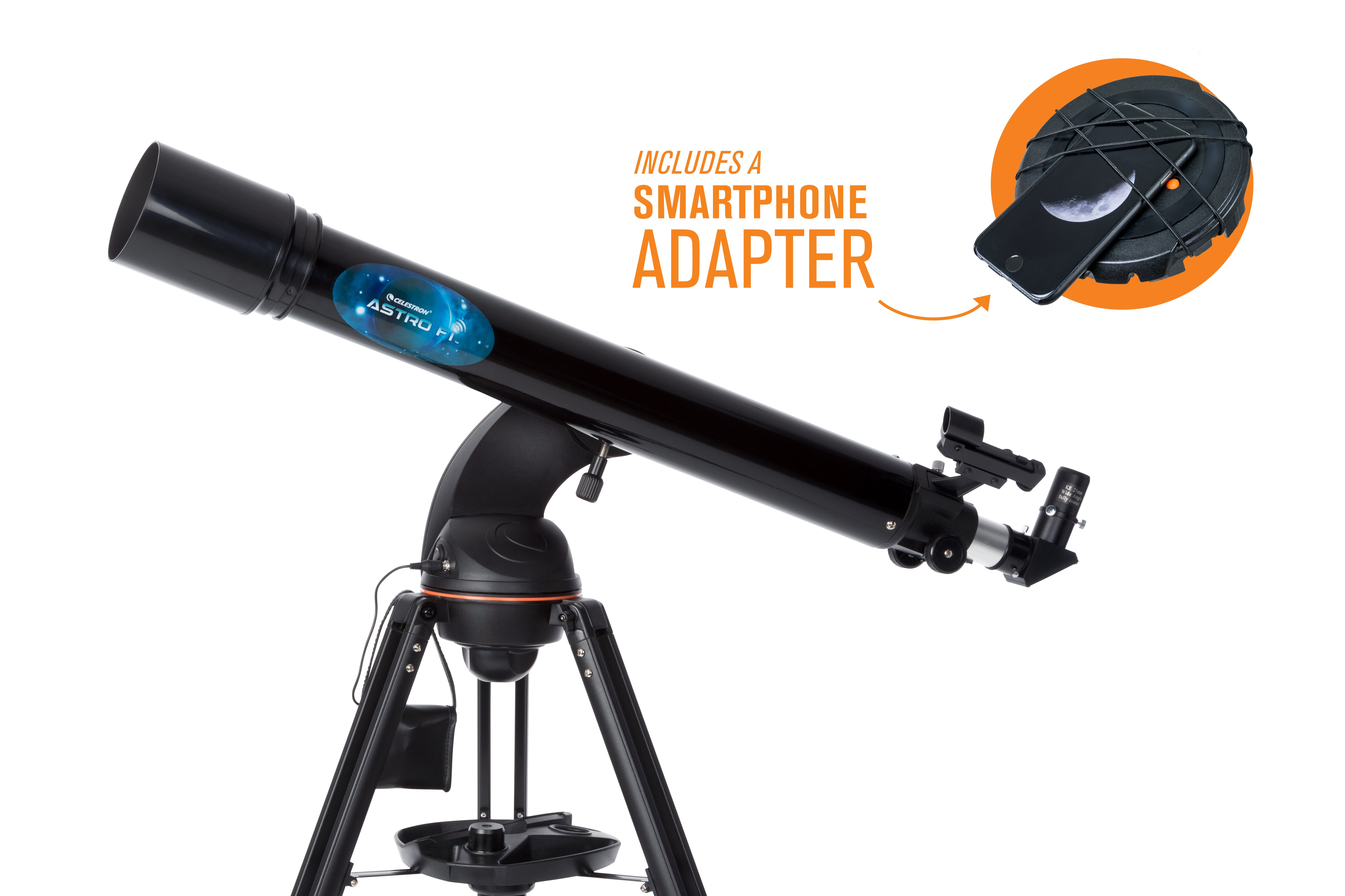 Used Astro Fi 90mm Refractor Telescope - Portable Astronomy Equipment for Stargazing, Bird Watching & Outdoor Adventures