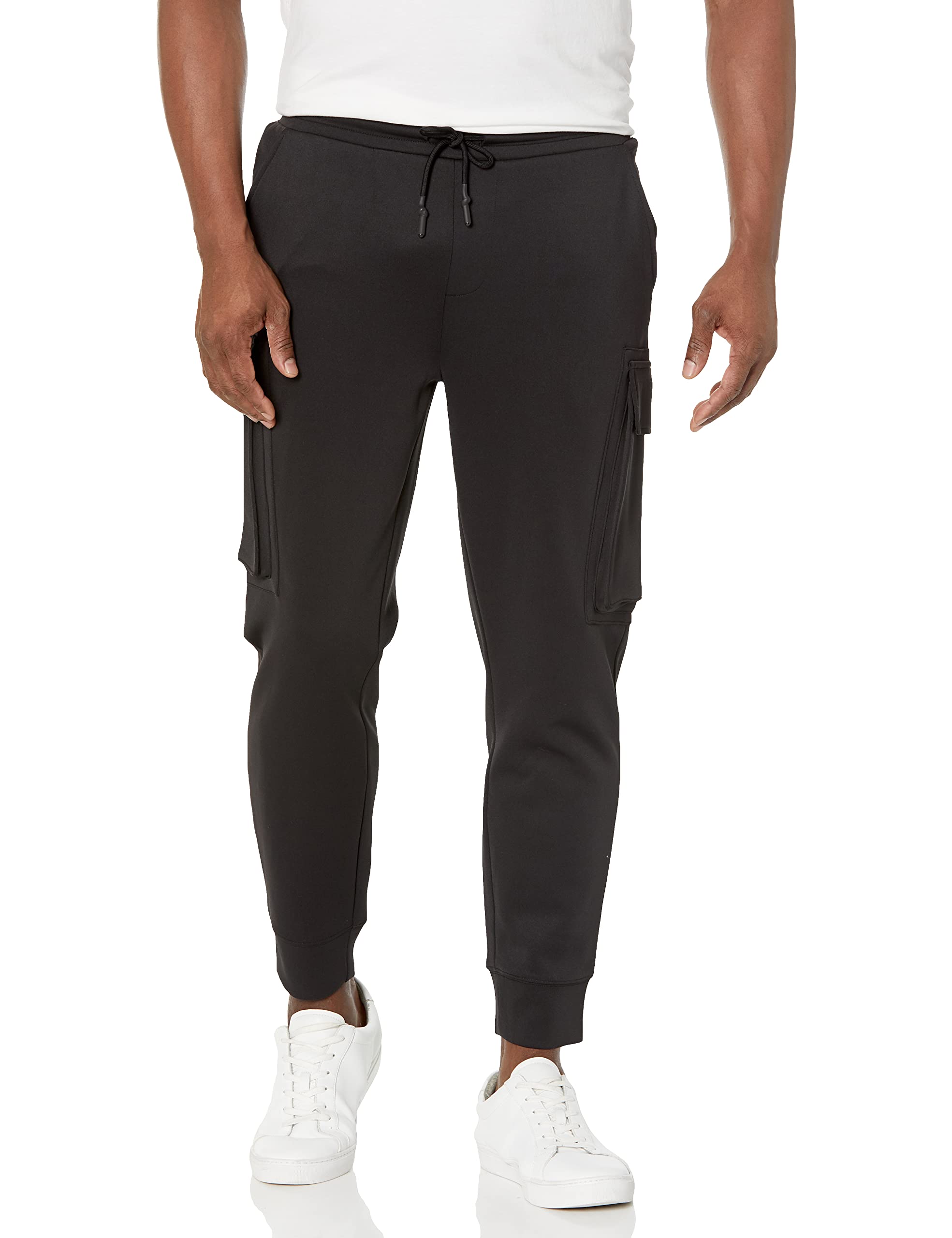 Karl Lagerfeld Paris Men's Scuba Cargo Pants - Stylish Water-Resistant Utility Pants for Casual Wear & Outdoor Adventures