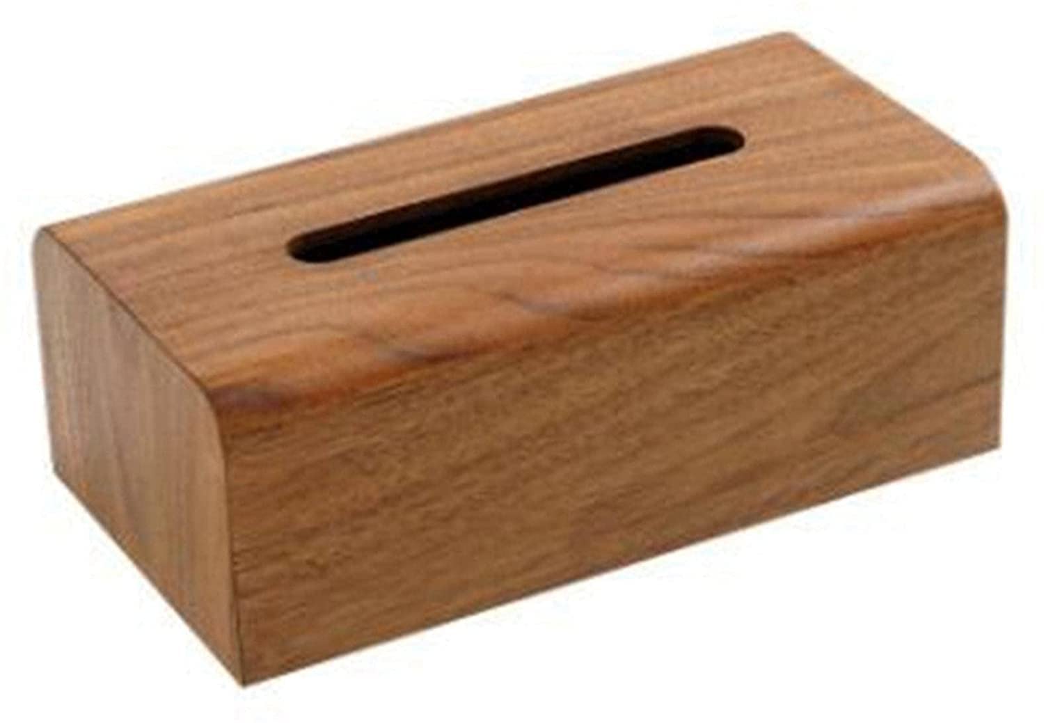 Japanese-Style Wooden Tissue Box Cover - Coffee Color, Creative Desktop Storage Box for Home & Office, Simple Fashion Tissue Holder for Living Room, Bedroom, and Bathroom Organization
