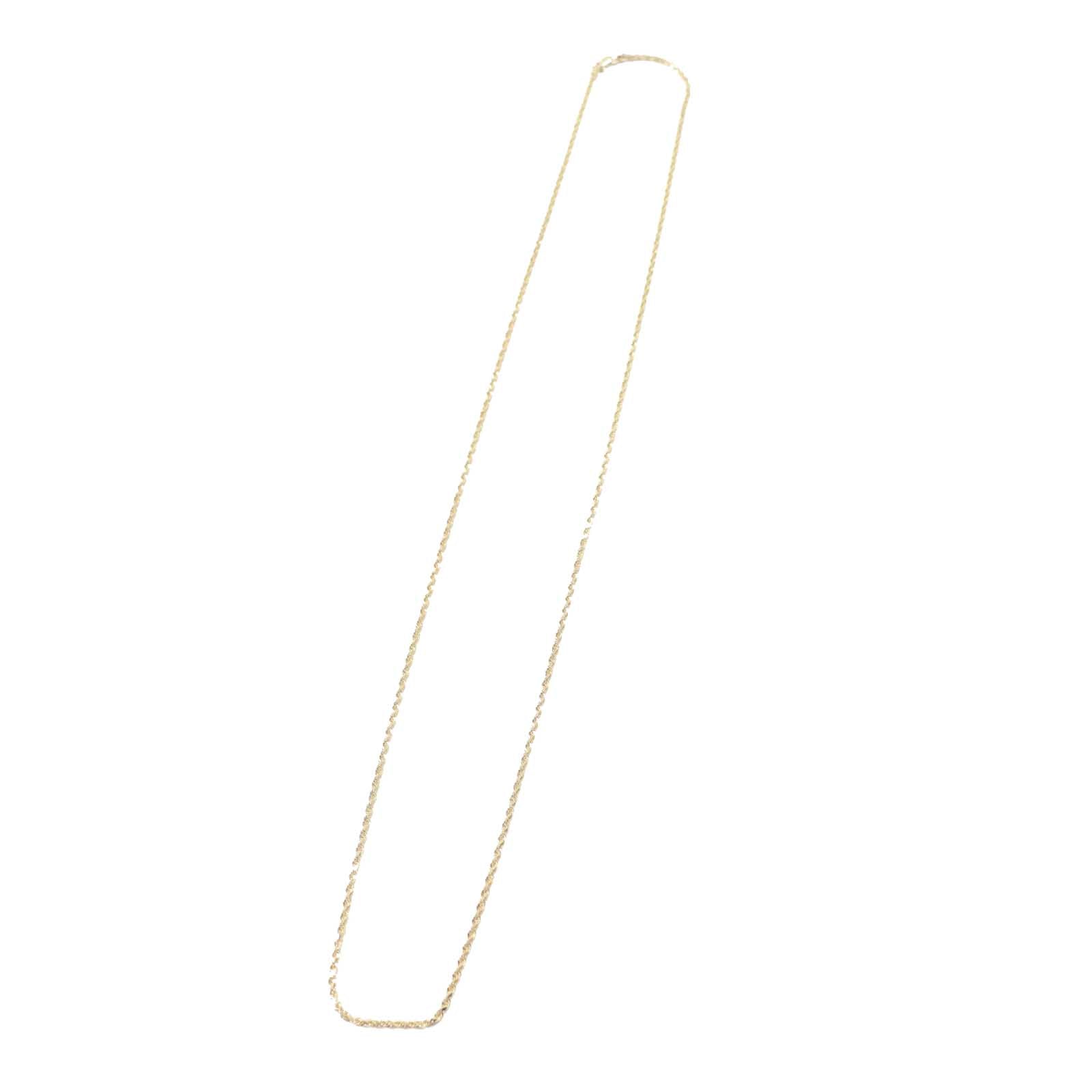 10K Yellow Gold Rope Chain Necklace for Women - 7.9g Solid Gold Dainty Layering Jewelry - Perfect for Everyday Wear, Gifts & Special Occasions