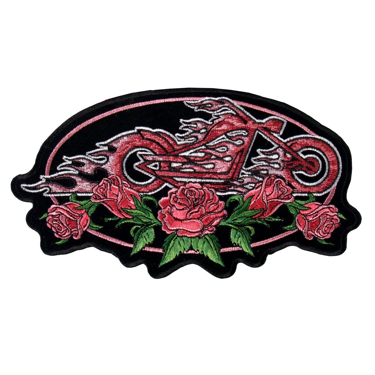 Hot Leathers Rose Oval Patch - 5