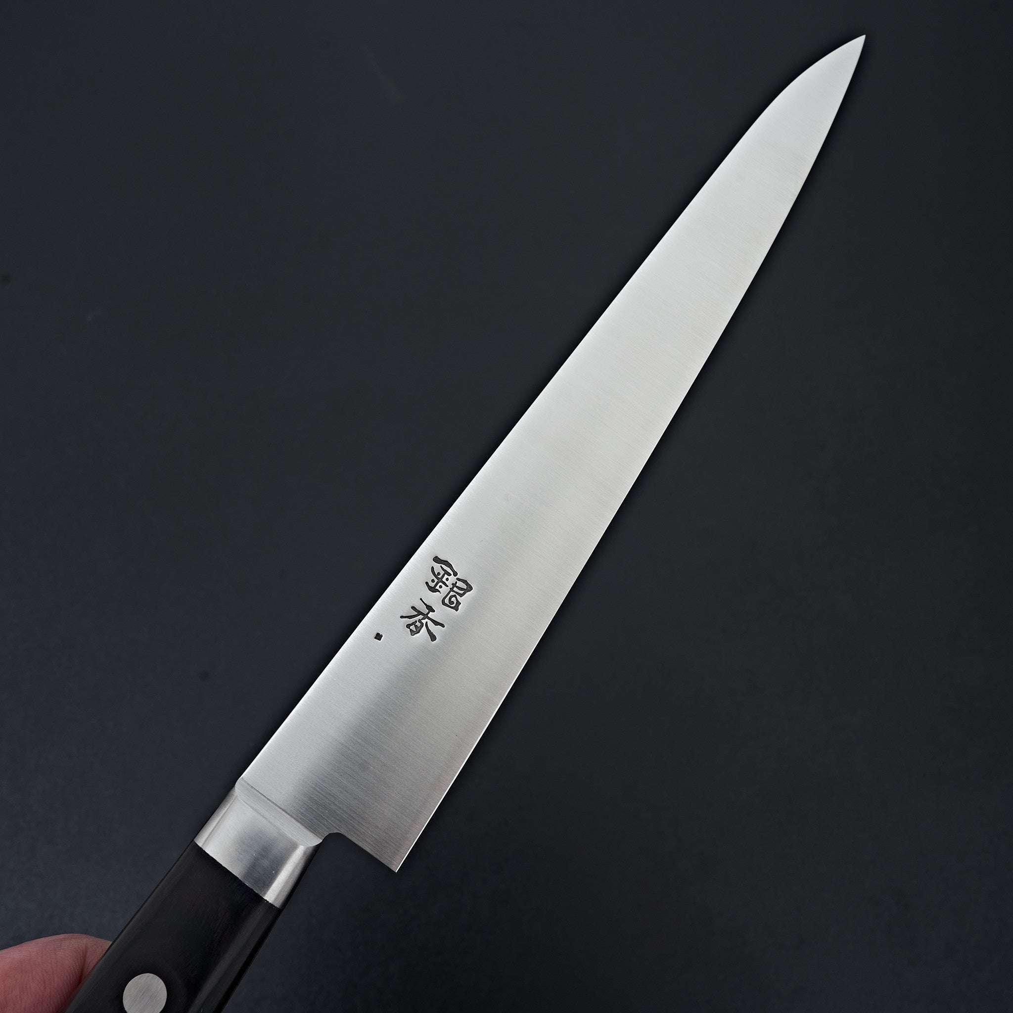 Premium Ashi Ginga 240mm Stainless Steel Sujihiki Knife - Japanese Western Style Slicing Knife for Sushi, Meat, and Delicate Cutting Tasks
