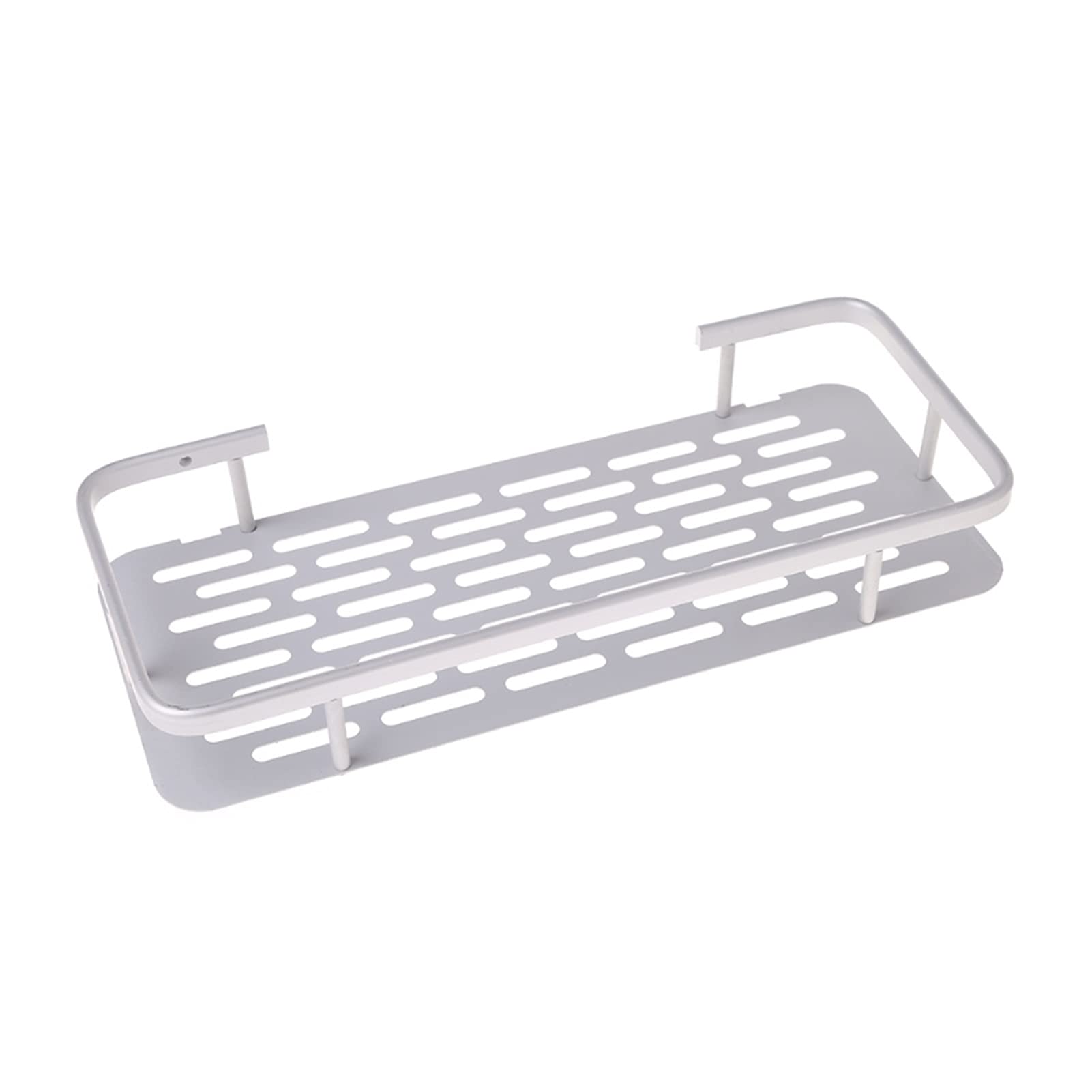 Space Aluminum Bathroom Shelf - Shower Organizer for Shampoo, Soap & Cosmetics | Rustproof Bathroom Storage Rack | Perfect for Small Spaces & Apartment Bathrooms | Qqiao Store M13