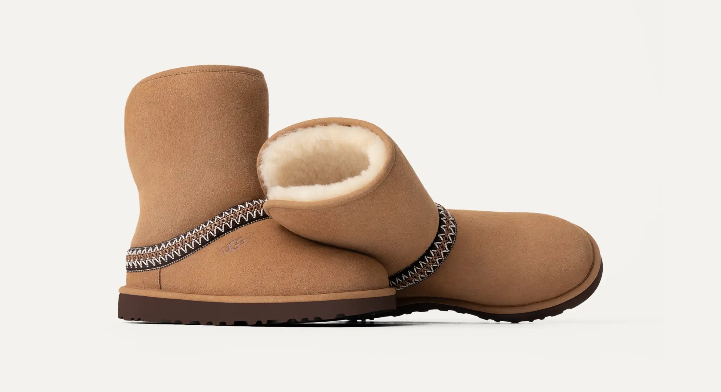 UGG Classic Short Boots for Women - Cozy Winter Boots with Crescent Design | Perfect for Snow, Casual Wear & Outdoor Activities