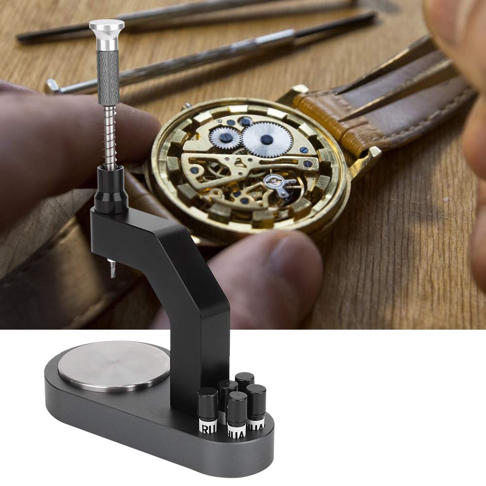 Professional Watch Dial Feet Repair Welding Machine - Watch Face Welding Tool Kit with 5 Nail Barrels & 2 Movement Bases for Watchmakers | Perfect for Watch Repair Shops, Jewelry Workshops & Home Watch Maintenance