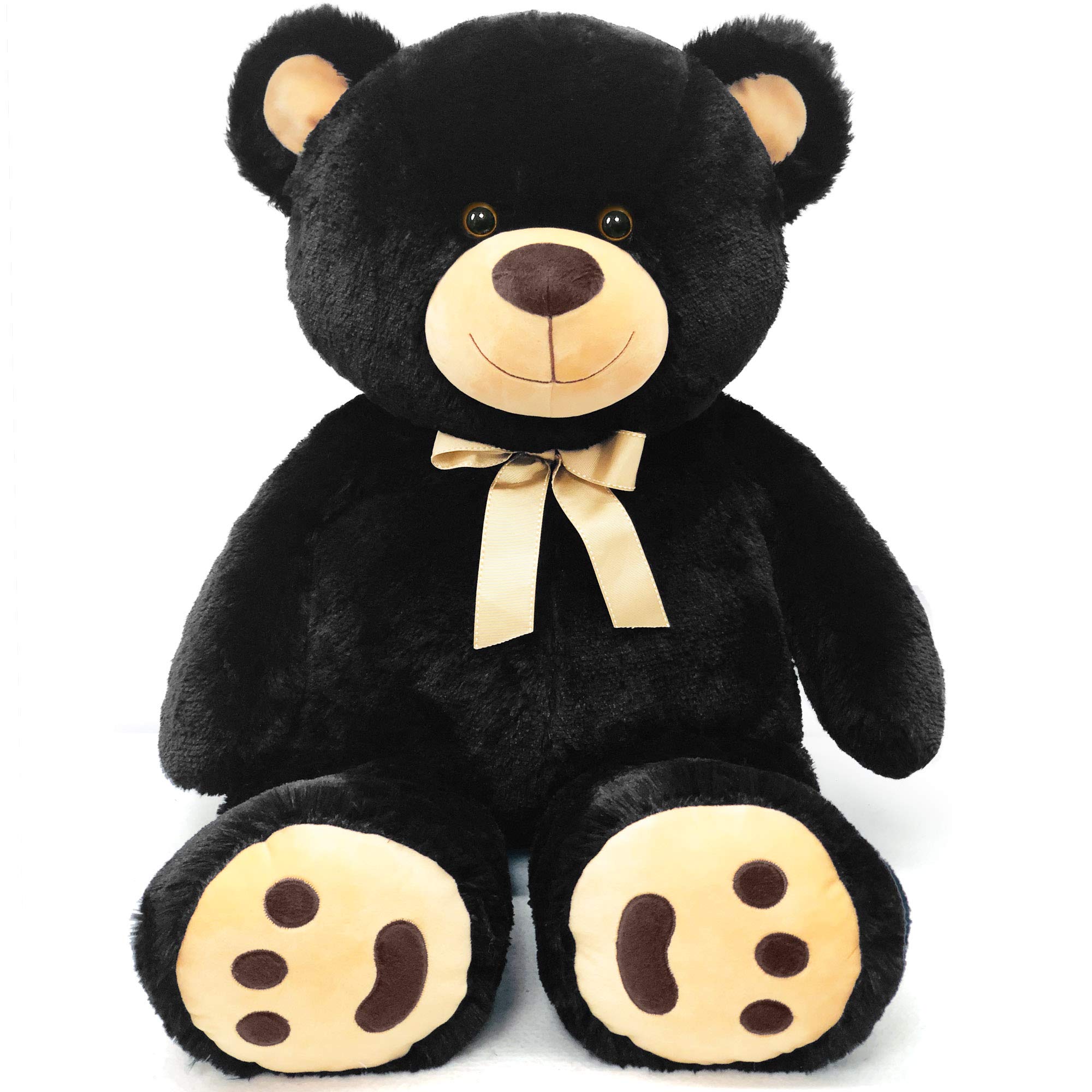 LotFancy 36 Inch Giant Teddy Bear - 3 Feet Large Plush Stuffed Animal with Footprints | Perfect Gift for Birthday, Anniversary, Valentine's Day | Cute Home Decor for Bedroom, Nursery, or Romantic Surprise