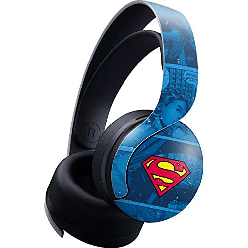 Official DC Comics Superman Gaming Skin Decal for PS5 Pulse 3D Wireless Headset - Custom Protective Vinyl Cover with Superhero Logo Design - Perfect for Gamers & Comic Fans