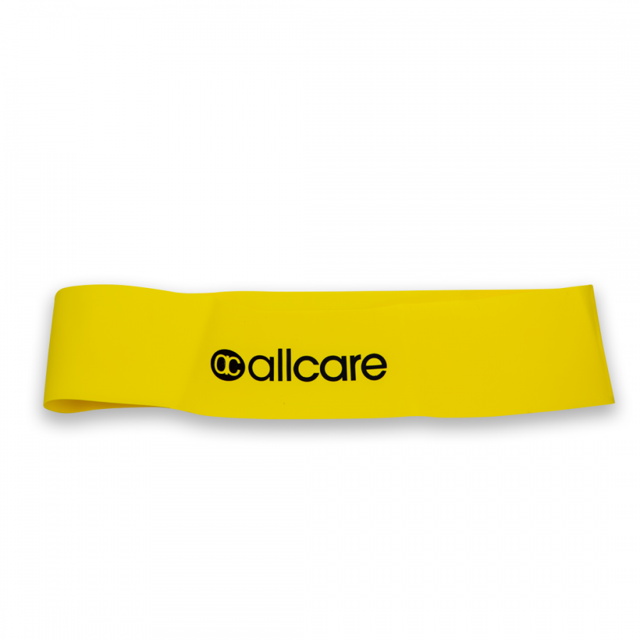 66Fit AllCare Exercise Resistance Band Loop - 100cm Latex Stretch Bands for Strength Training, Yoga, Pilates & Home Workouts - Perfect for Fitness, Physical Therapy & Rehabilitation
