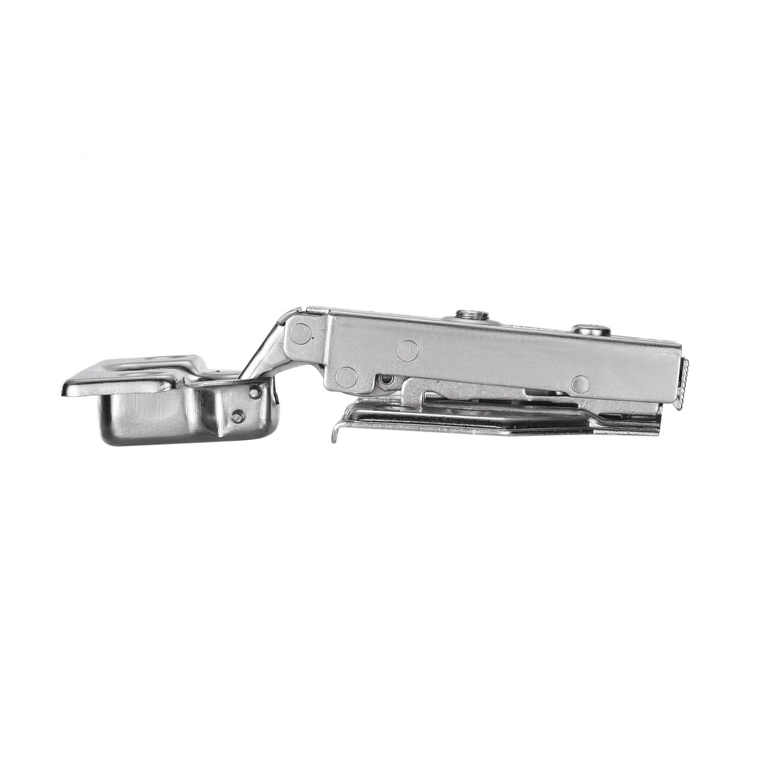2-Pack 110 Degree Frameless Cabinet Door Concealed Hinges - Full Overlay, 35mm Cup Nickel Plated Door Hinges for Kitchen Cabinets, Wardrobes & Furniture Installation