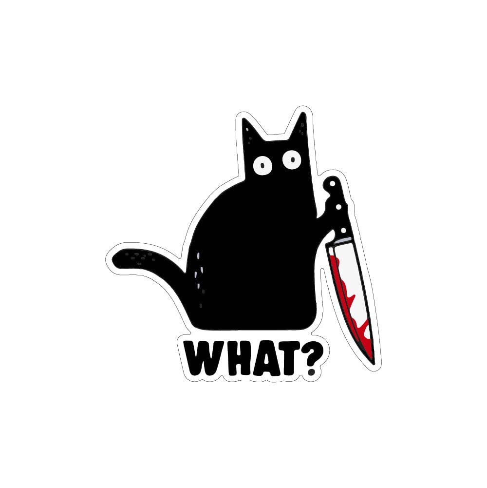 Funny Cat Vinyl Sticker Decal (4