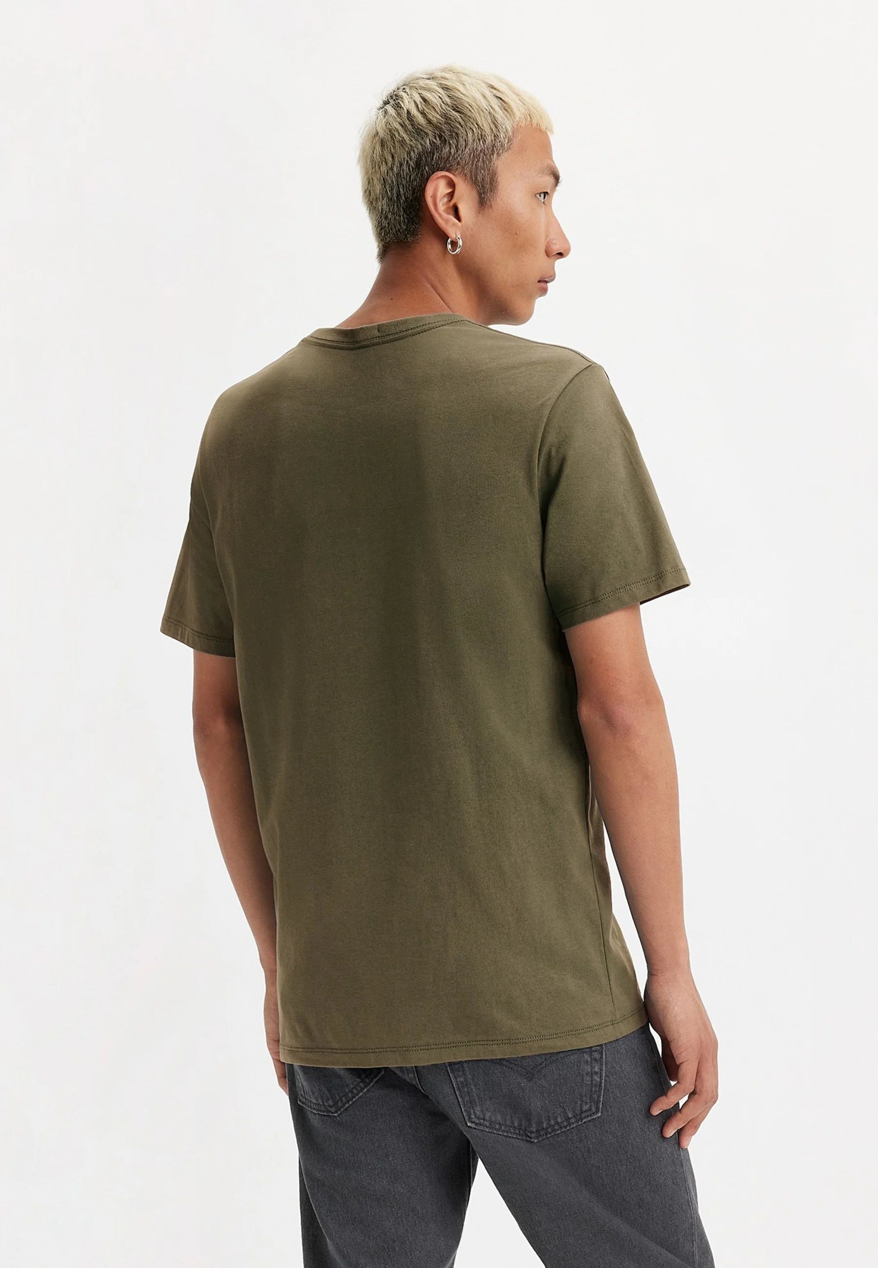 Levi's The Original Tee - Classic Cotton Crewneck T-Shirt for Men in Bluish Olive | Casual Wear, Street Style & Everyday Comfort