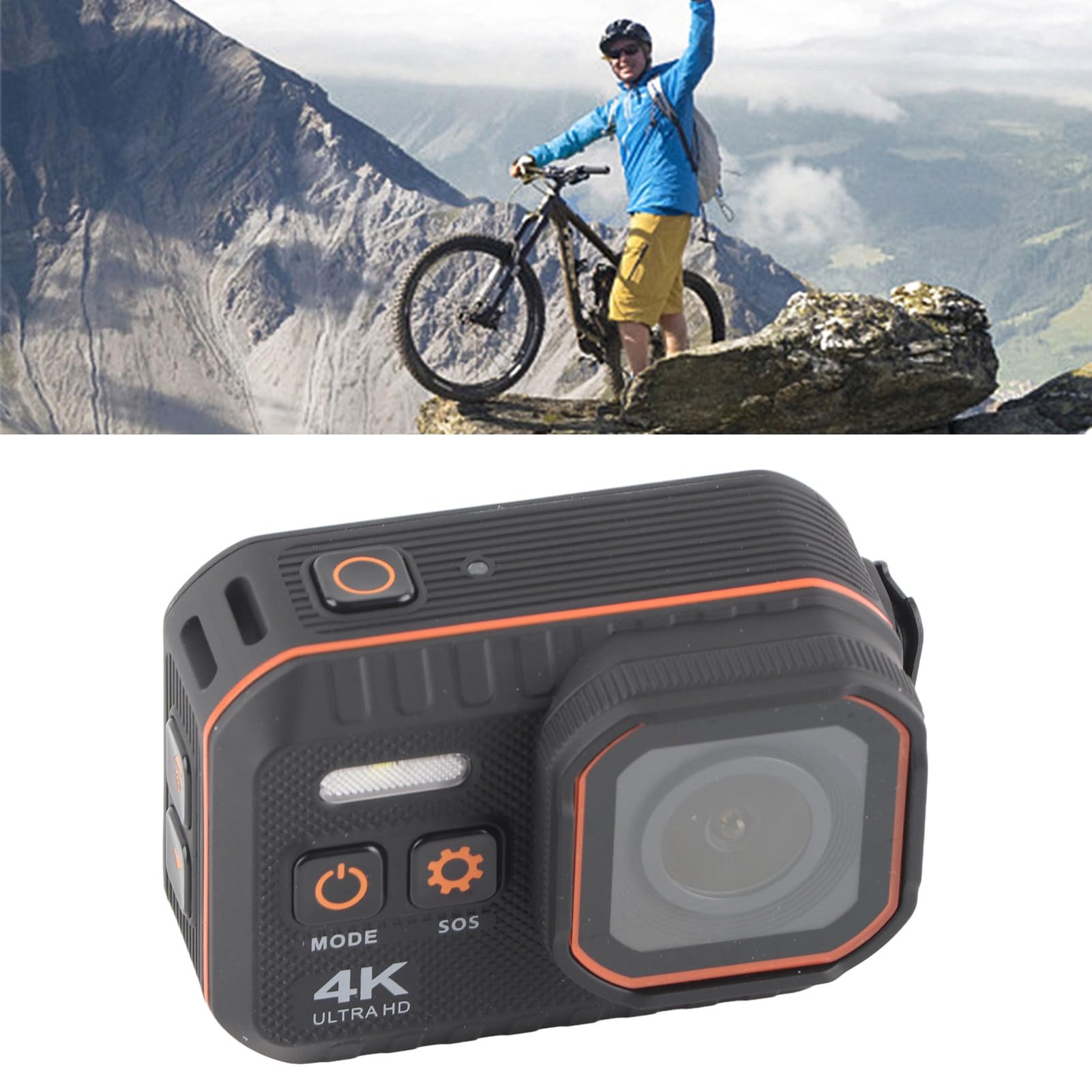 CHICIRIS 4K WiFi Action Camera - Waterproof Underwater Sports Camera for Diving, Surfing, Skiing & Outdoor Adventures | HD Video Recording & Wireless Connectivity
