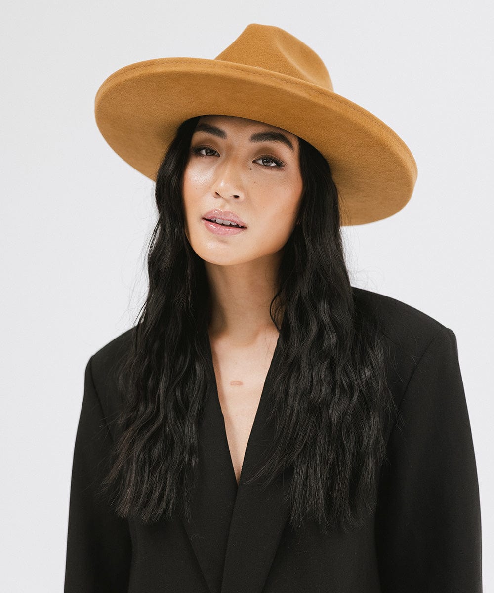 Maude Pencil Brim Hat in Cinnamon - Vintage Style Women's Sun Hat with UPF Protection - Perfect for Beach, Garden & Summer Outdoor Activities