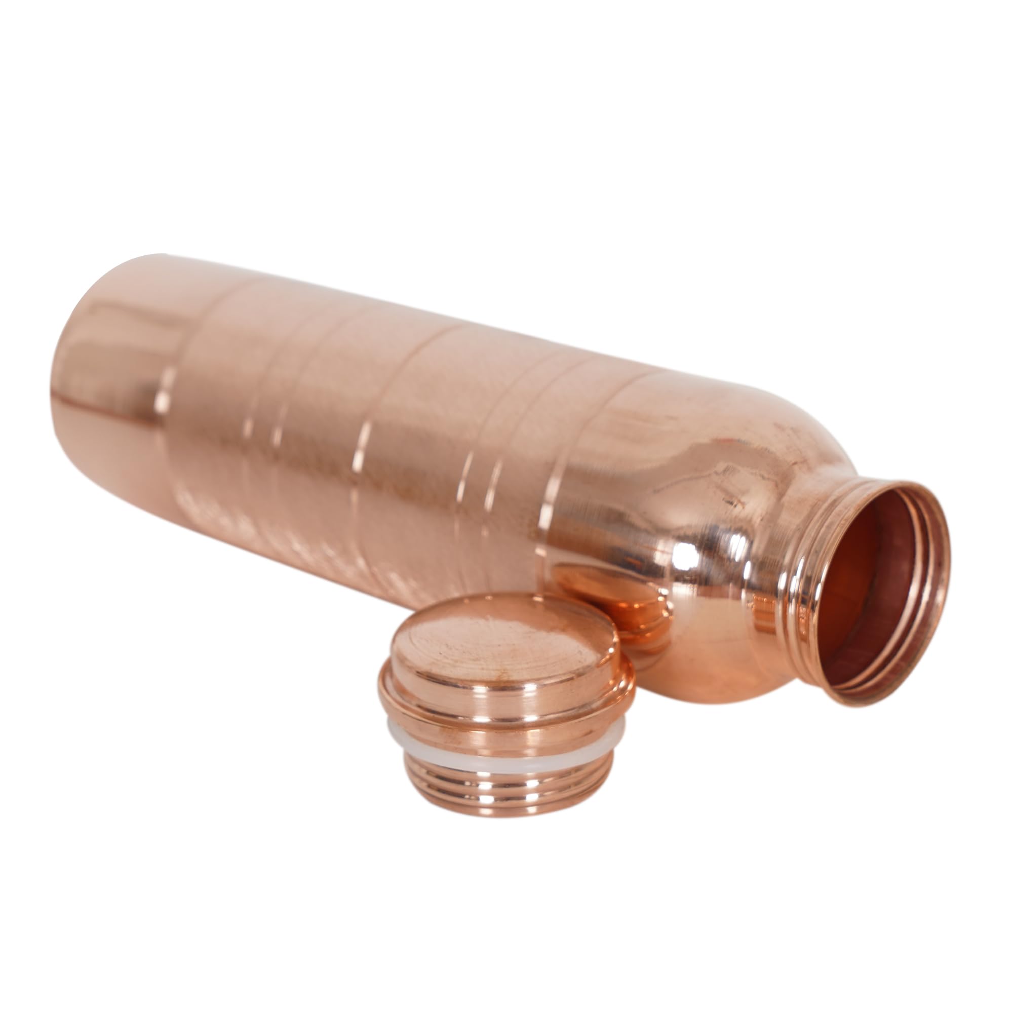 Pure Copper Water Bottle 34 Oz - Leak Proof, BPA-Free, Ayurvedic Water Storage for Health Benefits | Perfect for Yoga, Meditation & Daily Hydration