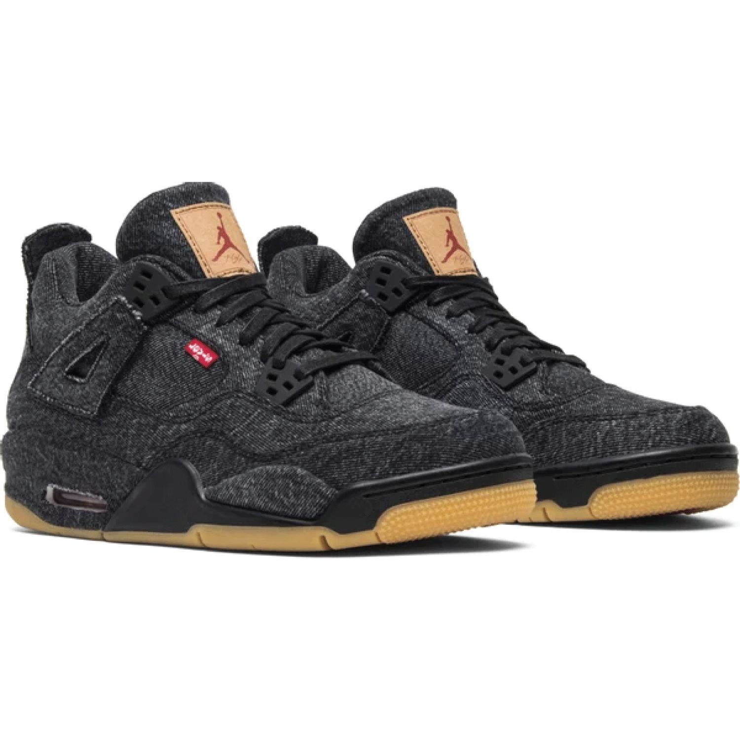 Levi's x Air Jordan 4 Retro GS 'Black Denim' Sneakers - Limited Edition Women's Basketball Shoes for Streetwear & Fashion Outfits