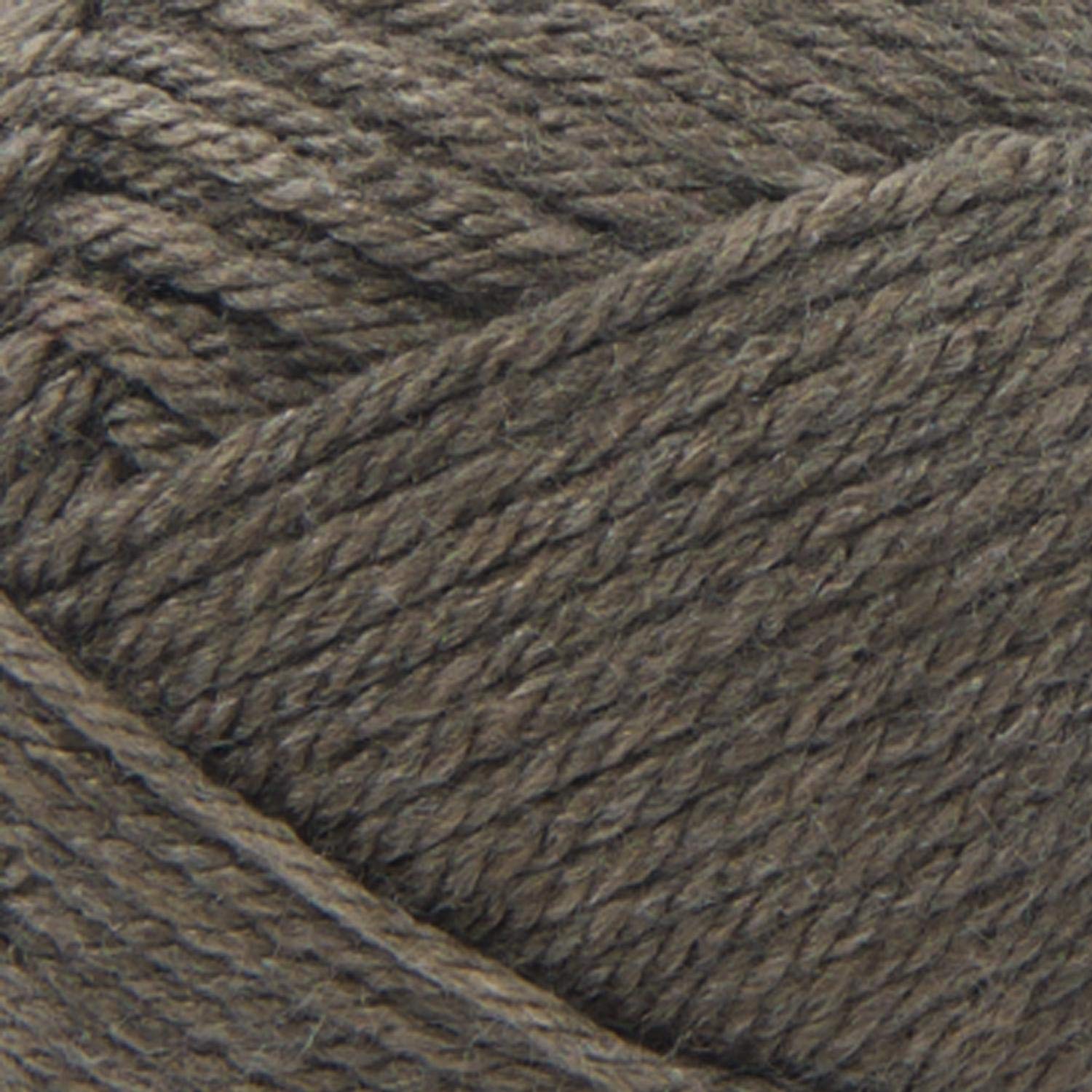 Lion Brand Yarn Basic Stitch Anti-Pilling Knitting & Crochet Yarn - 3 Pack, Soft Taupe Heather - Perfect for Scarves, Blankets & DIY Crafts