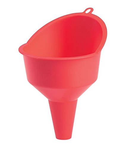 Hopkins 10714WR FloTool Super Quick Fill Funnel with Ring - Heavy Duty Automotive Oil Funnel for Fast Fluid Transfer - Perfect for Cars, Trucks & Motorcycles Maintenance