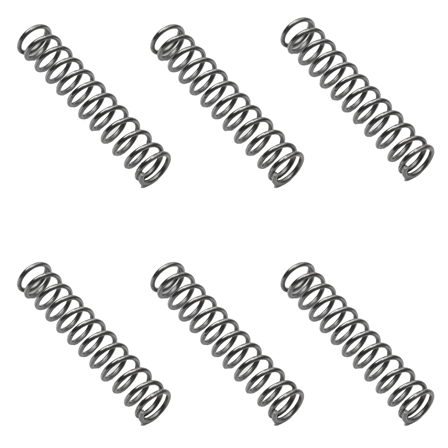 Yinpecly 20Pcs Small Coiled Extension Springs - 1mm Wire Dia, 8mm OD, 40mm Length - High-Quality Spring Steel for Ballpoint Pens, DIY Projects & Mechanical Repairs - Perfect for Office Supplies, Crafts, and Small Machinery Maintenance
