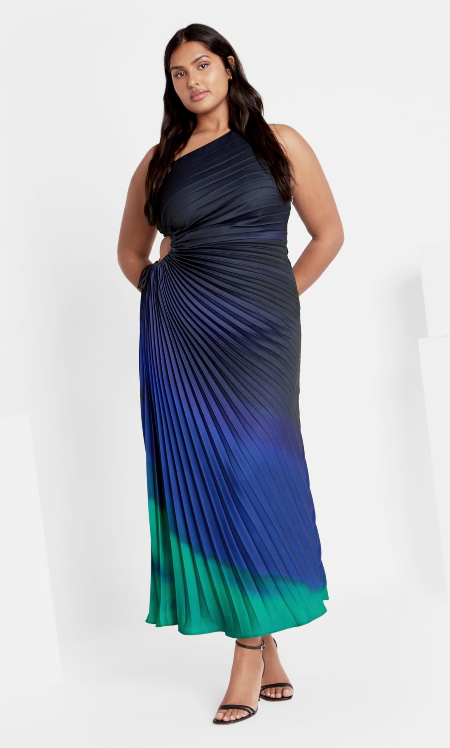 Women's Plus Size Maxi Dress with Aliza Print - Flowy Long Boho Summer Dress for Beach, Vacation & Casual Wear