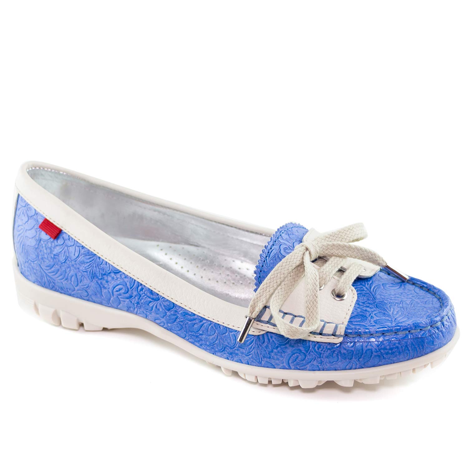 MARC JOSEPH NEW YORK Women's Golf Shoes - Genuine Leather Moccasins Made in Brazil - Comfortable & Stylish Performance Footwear for Women - Perfect for Golf, Casual Wear & Outdoor Activities