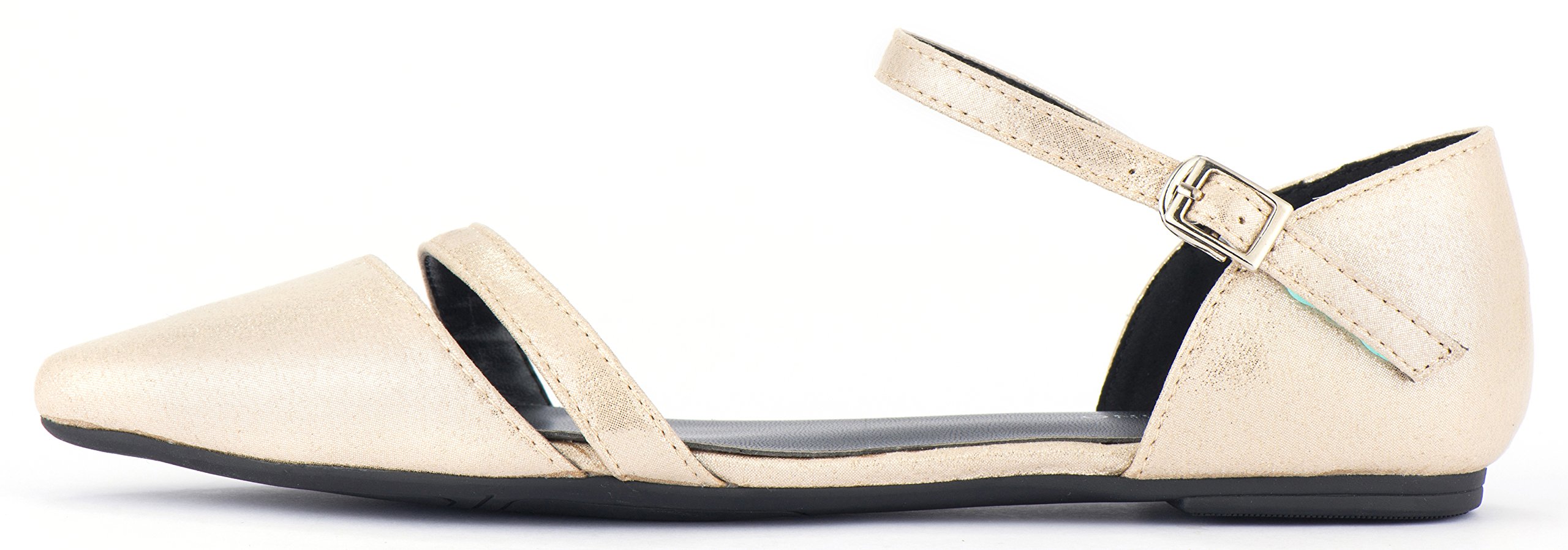 Mio Marino Women's Pointed Toe Ballet Flats - Comfortable Dress Shoes for Work, Office & Formal Occasions | Elegant Slip-On Shoes for Women | Perfect for Weddings, Parties & Business Events