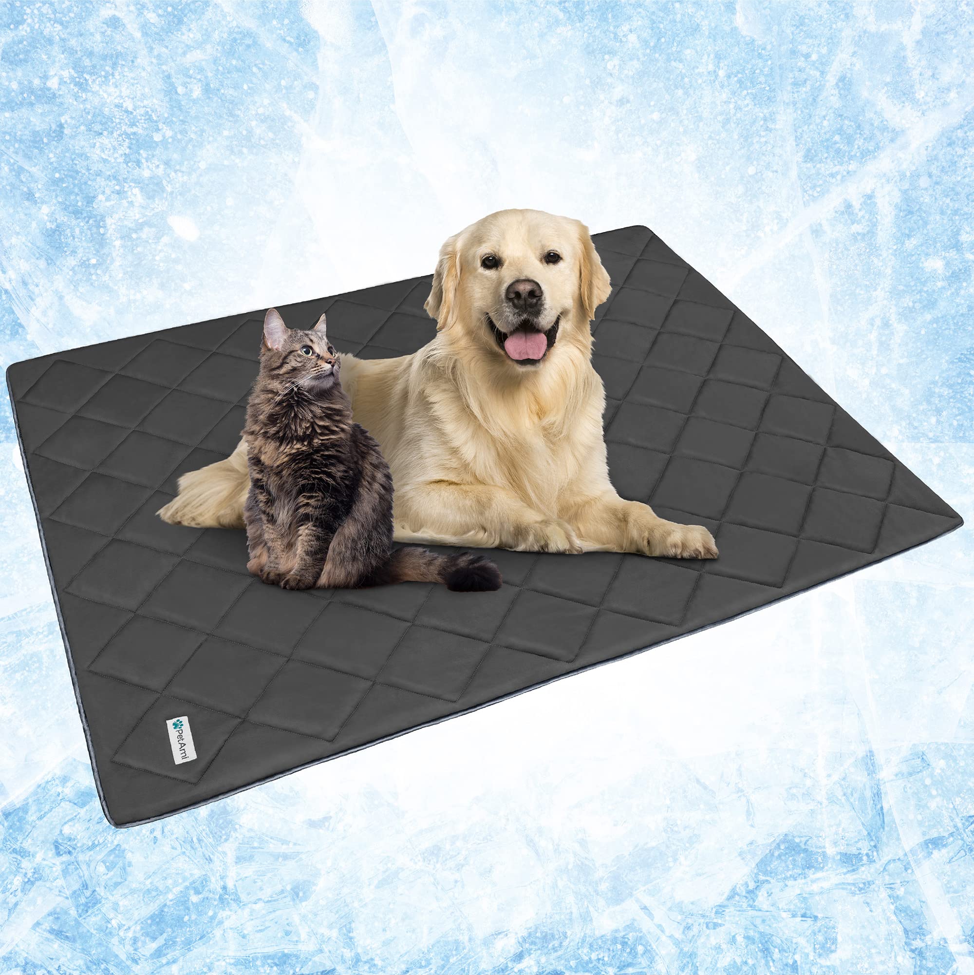 Premium Cooling Dog Blanket - Lightweight Pet Throw for Dogs & Cats - 40x60 Grey - Perfect for Sofa & Bed Protection