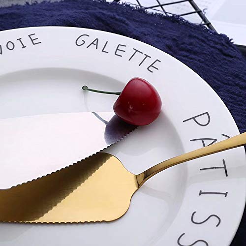 6-Piece Stainless Steel Cake Server Set - Cake Cutter & Pie Shovel for Birthday, Wedding & Dessert Serving (Durable & Elegant) - Perfect for Parties, Baking & Home Kitchen Use