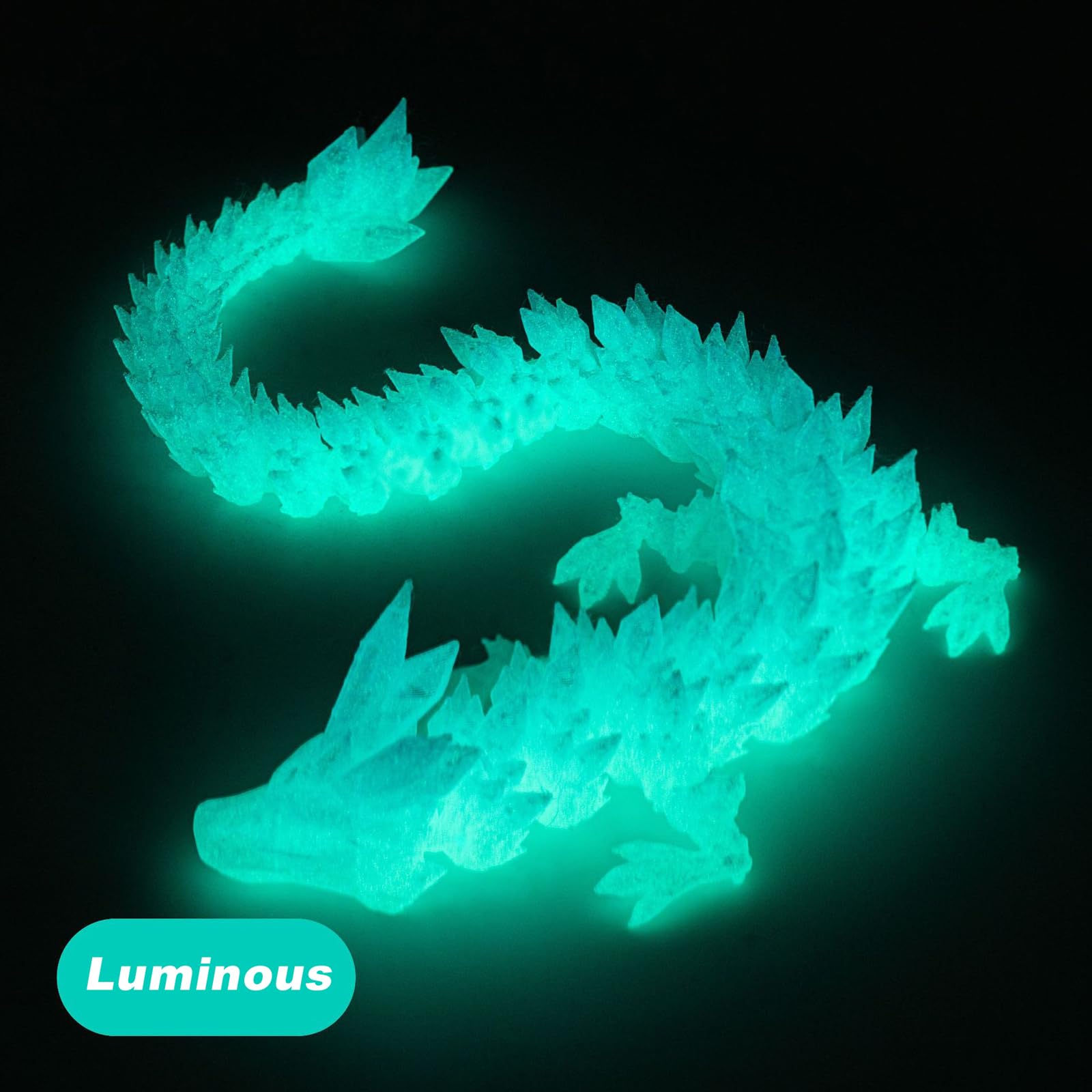 STONESTAR 3D Printed Dragon Fidget Toys - Articulated Crystal Dragon in Egg, 11