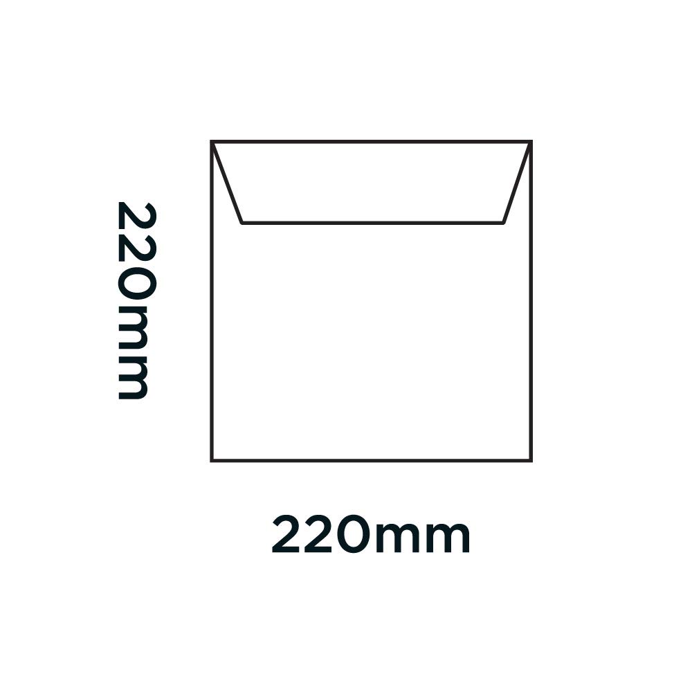 Creative Shine 220 x 220 mm 120 GSM Square Peel & Seal Envelopes (512) Metallic Silver - Pack of 250 | Self-Adhesive Mailing Envelopes for Invitations, Greeting Cards, Wedding Stationery & Business Correspondence