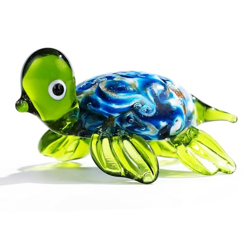 Hand Blown Turtle-green-2