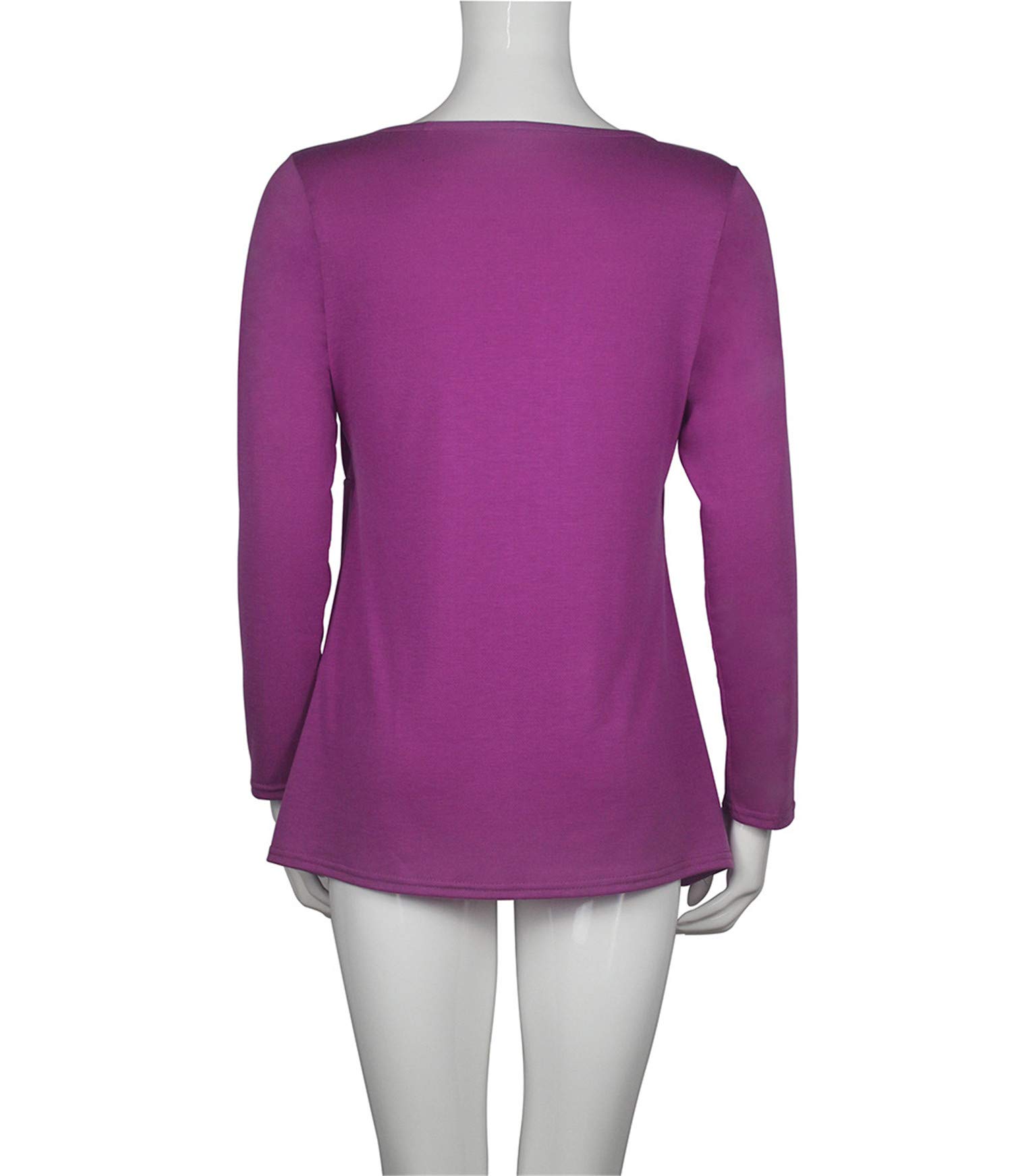 Andongnywell Women's Maternity Nursing Tops - Soft Long Sleeve Breastfeeding Shirts for Pregnant & Nursing Moms | Comfortable Cotton Blend for Everyday Wear | Perfect for Work, Shopping & Family Outings | Ideal for Nursing, Office & Casual Occasions