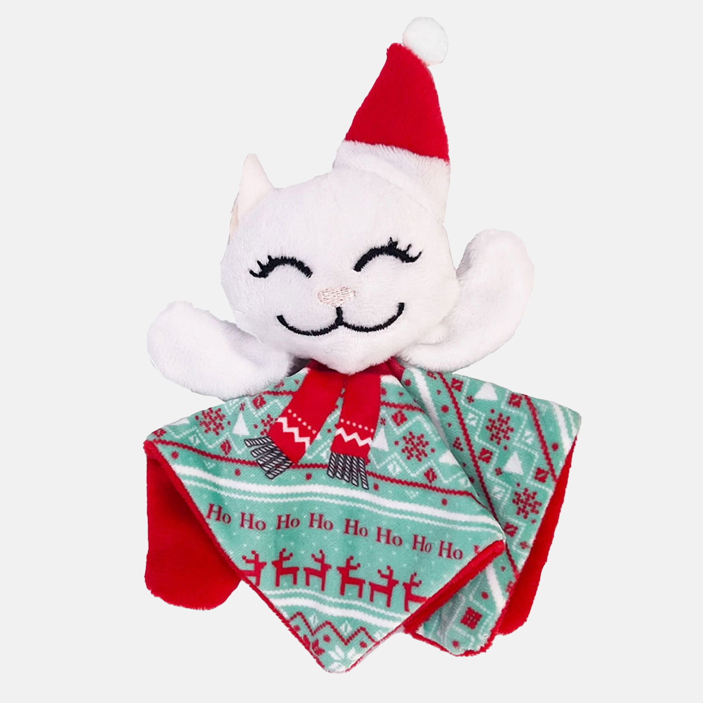 KONG Holiday Crackles Santa Kitty Cat Toy - Interactive Cat Chew Toy for Indoor Play, Christmas Gift for Cats - Perfect for Playtime, Training & Stress Relief