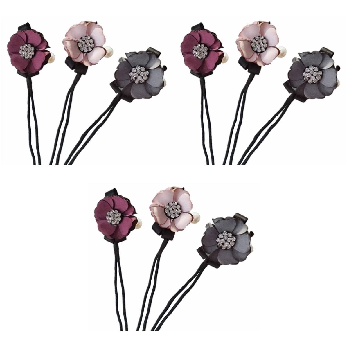 Lurrose 9-Piece Hair Styling Kit - Donut Bun Maker, French Twist Ring, Ponytail Holder & Hair Accessories for Women - Perfect for Weddings, Prom, Flower Girls & Everyday Hairstyles