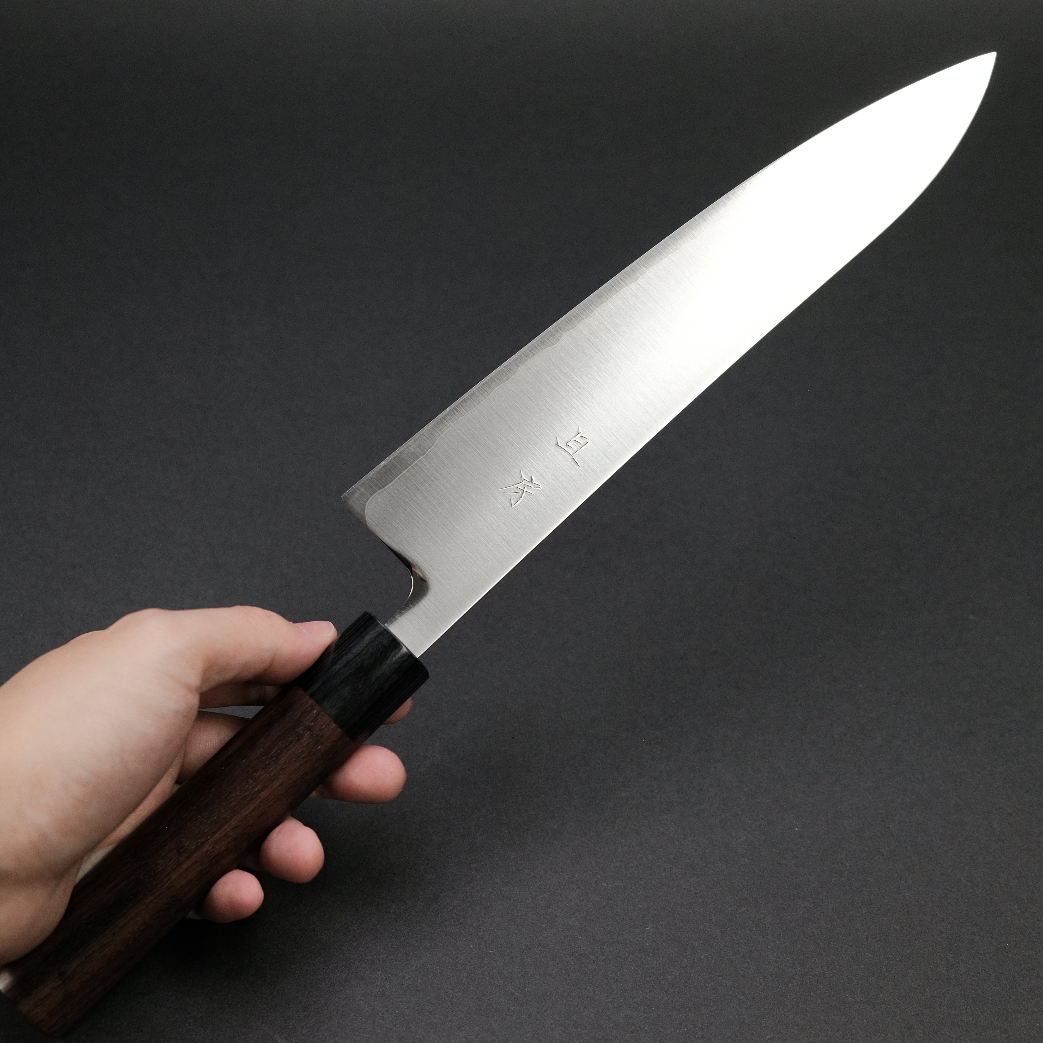 Premium Akifusa Powder Metal Steel Gyuto 240mm Chef Knife with Ebony Handle - Professional Japanese Kitchen Knife for Slicing, Dicing & Meat Cutting