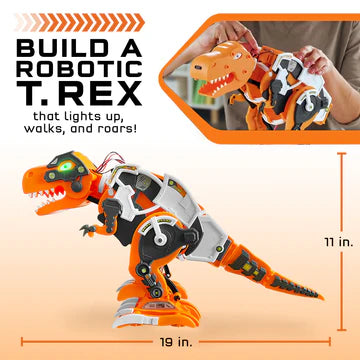 Code+Control Dinosaur Robot: REX - Interactive STEM Toy for Kids | Remote Control Dinosaur with Walking & Roaring Features | Perfect for Educational Play & Birthday Gifts
